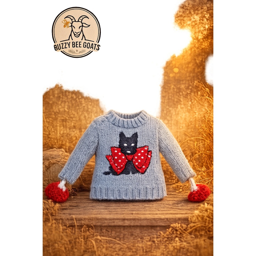 Handmade Scottish Terrier Sweater Ornament 2018 Knit Christmas Tree Holiday Deco